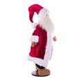 thumbnail image 2 of Vickerman 28" Red Plaid Velvet Santa Doll with Stand. This santa has glasses, stand is removeable., 2 of 4