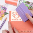 thumbnail image 3 of HAHDAXIA Craft Adhesive Vinyl Glossy Permanent Roll Bright Shimmer Orange 12"x96"Vinyl for Signs Lettering, 3 of 3