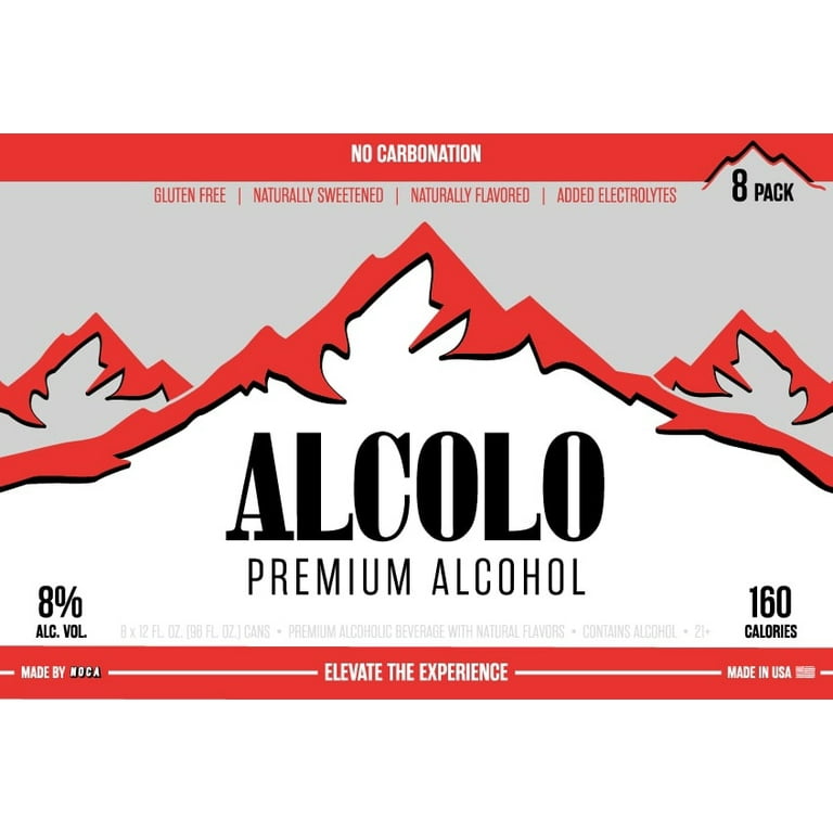 NOCA Alcolo Premium Alcohol, 12 fl oz Can, 8 pk, 8% ABV