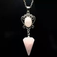 thumbnail image 5 of HOOUN Hexagonal Cone Pendulum Natural Crystal Pointed Pendant Necklace-Tiger Eye, 5 of 5