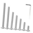 thumbnail image 2 of Bybiment M6-1.0 10mm Countersunk Bolts Flat Hex Cap Screws with Drive Spanner Kit, 304 Steel 18-8, Fully Threaded, Units, 2 of 6