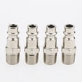 thumbnail image 4 of de acopdores rápidos chapados en níquel de hierro piezas, conector de de aire, conector BSP de 1/4 pulgadas, enchufe de herrami Yotijar Conector rápido de la manguera de aire, 4 of 8