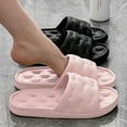 thumbnail image 4 of YYUIJK Unisex Cloud Slides for Women Men Cushion Recovery Pillow Sandals, Memory Foam House Shower Slippers for Woman, Non-Slip Comfort Quick Drying Pink 5.5, 4 of 4