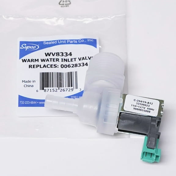 Supco Water Valve for Bosch Dishwasher, AP5691117, 00628334, WV8334