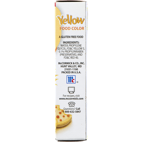 McCormick Food Color Yellow, 1.0 FL OZ - Walmart.com McCormick Food Color Yellow, 1.0 FL OZ - Walmart.com
