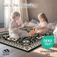 thumbnail image 4 of ODIKA 8'x10' Machine Washable Non-Slip Area Rug, Tile Inspired Mudroom Noise Absorbing Floor Cover High Traffic Rug, Black, 547649, 4 of 5