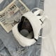 thumbnail image 4 of Mochila de lana de color sólido para mujer Otoño Invierno Mini mochila femenina estilo preppy, 4 of 7