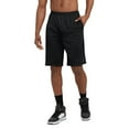 thumbnail image 4 of Champion -Mens 9' Shorts, Mesh Shorts, 9', Mesh Basketball Shorts, Mesh Gym athletic shorts, Black-407q88, Small US, 4 of 7