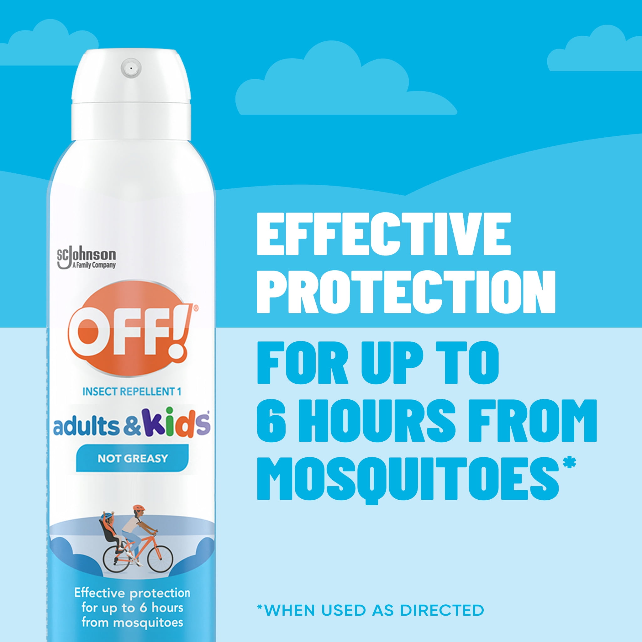 OFF! Insect Repellent Aerosol for Adults & Kids, Fragrance-Free Bug Spray for Everyday Protection from Mosquitoes, 5 oz