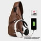 thumbnail image 5 of Xihbxyly Paletas No Reclamadas Bolso Bandolera para Hombre y Mujer, Mochila de Hombro, Pecho Pecho, Mochila Cruzada con Orificio para Auriculares para Senderismo, Acampada, Viajes Al Aire Libre, 5 of 7