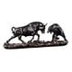 thumbnail image 4 of Figura de toro, estatua de oso y toro Feng Shui, figura de resina exquisita china Cobre 28x8x11.5cm, 4 of 9