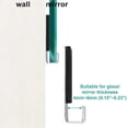 thumbnail image 2 of Hardware Mirror Clips for Wall Mounting, Single Hole Silver, 2 of 5