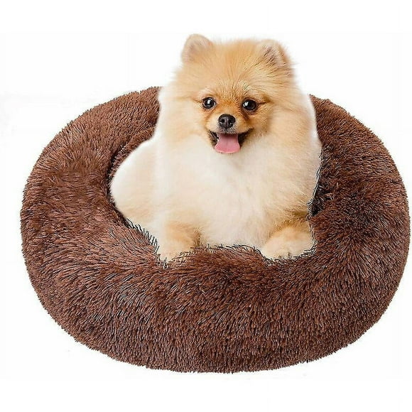 Dww-panier Rond Chien Coussin Chat Panier Donut, Panier Chien Lit Pour Chat Chien Extra-doux Confortable Et Mignon, Coussin Pour Chats Et Petits Chien