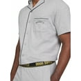 thumbnail image 4 of Dogg Supply by Snoop Dogg Men's Notch Collar Shirt and Shorts Pajama Set, 2-Piece, 4 of 4