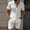 01 White, variant on Awdenio Men's Short Sets 2 Piece Outfits Button Down Linen Shirts and Short Sets Summer Beach Outfis