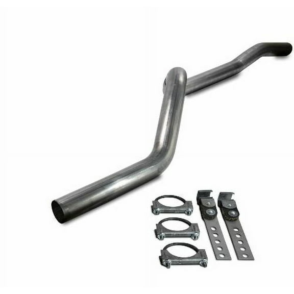 84-01 Jeep Cherokee XJ 4.0L 2.5" Aluminized Exhaust Kit No Muffler Rear Exit