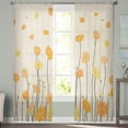 thumbnail image 4 of Flower Daisy Tulle Curtains for Living Room Bedroom ration Chiffon Sheer Voile Kitchen Window Curtain Drapes, 4 of 7