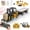 Yellow, variant on Mini RC Forklift with Trailer, 1/64 RC Truck Fork & Hook with Sound for Kids Adults Birthday Gifts