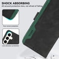 thumbnail image 4 of AutoCovers Folio Wallet Case for Samsung Galaxy A24 4G, [RFID Blocking] [Skin Friendly] Luxury PU Leather Case with Card Slots & Kickstand, Shockproof All Round Protection Slim Case - Black, 4 of 8