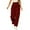 Wine #815, variant on Bovemsi Cargo Pants Women Daily Elastic Waist Pockets Straight Solid Color Casual Loose Long Trousers Work Pants