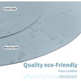 thumbnail image 4 of Double-sided PU leather placemats and coasters 4pcs set,waterproof and heat resistant wipeable table mats for home kitchen restaurant indoor outdoor, 4 of 7