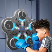 Music Boxing Machine, Bluetooth Wall Boxing Punching Pad, Interactive Punching Trainer with Boxing Gloves, Music Punching Machine for Home Adults Kids