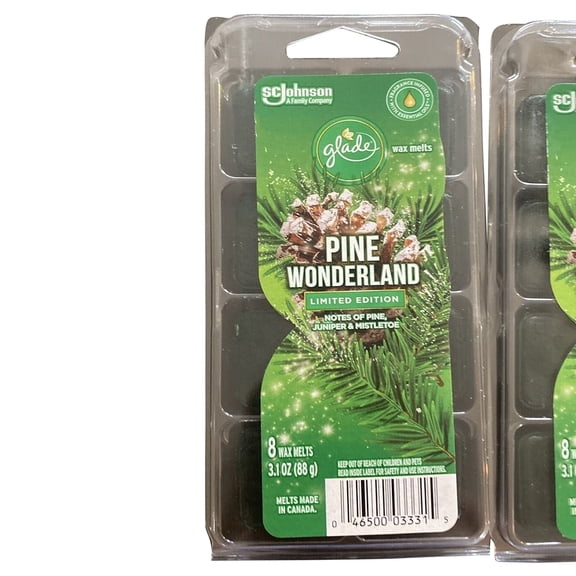 Glade Scented Wax Melts Refills, Pine Wonderland 8 Count (Limited Edition)