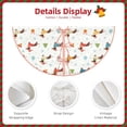 thumbnail image 3 of Xecao winter Snowflake Dachshund Pattern Christmas Tree Skirt Round Xmas Tree Mat Base Cover for Holiday Home Decorations-48", 3 of 6