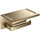 thumbnail image 1 of Toallero de papel con acabado dorado cepillado montado en la pared con soporte para teléfono móvil Estante Construcción de acero inoxidable para baño, 1 of 5