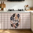 thumbnail image 4 of Cabinet Curtain,Adhesive Dust Proof Window Cover,Printed Kitchen Fabric for Pantry Blocking Light and Household Dust Prevention, 4 of 7
