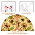 thumbnail image 4 of Yiaed Sunflowers Print Christmas Tree Skirt , Tree SkirtsTree Mat for Christmas Winter Holiday Indoor Decorations-36", 4 of 7
