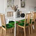 thumbnail image 3 of 6 Packs Removable Chair Seat Covers for Dining Room, Green Shamrock Hat Stretchable Wedding Party Chair Slipcovers Cushion Protector St Patrick''s Day Furniture Decor, 16.9x16.9 Inches, 3 of 6