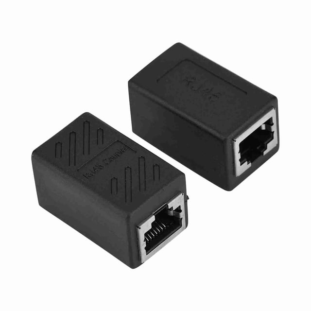 2 UNIDS RJ45 Hírbra A Hirbra Adaptador Lan de Red Acoplador Conector Extensor de Red Ethernet, Extensor de Cable CAT6 Ethernet RJ45 Cables Cat 6
