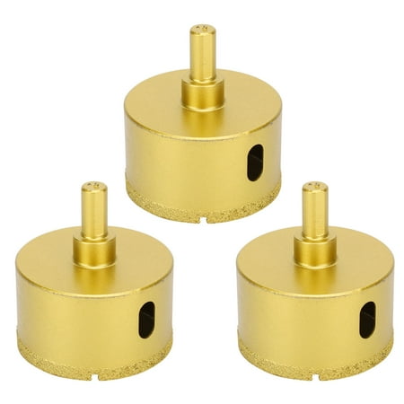 

3Pcs Diamond Hole Drill Bit Cutter 60mm/2.4in Drilling Tools for Granite Ceramic Concrete Marble