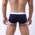 thumbnail image 4 of Sngxgn Men's Underwear, Soft Underwear Boxer Briefs for Men(Dark Blue,M), 4 of 5