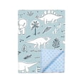 thumbnail image 2 of Manta de pañales Macarena con respaldo de puntos ligera para bebés y niños diseño Dinosaurio, 2 of 8
