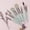 Green, variant on EARKITY Makeup Brushes Set, 8pcs Travel Makeup Brush Kit, Mini Cosmetic Brushes for Face Foundation Blush Eye Shadow, Wooden Handle Synthetic Bristle