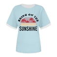 thumbnail image 3 of Xuewenshw T-Shirt à Col Rond Imprimé Élégant pour Femmes, 3 of 3