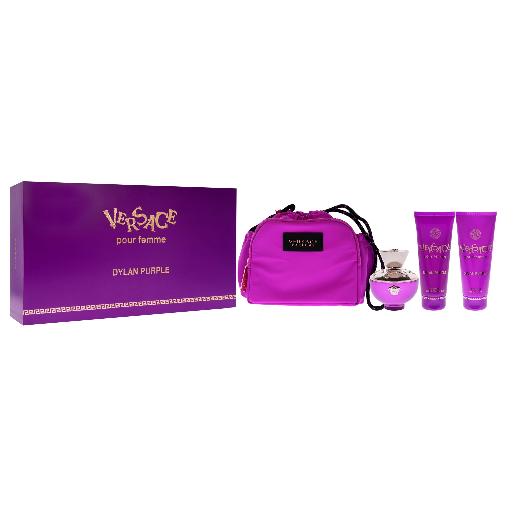 Versace Dylan Purple 100mlセット Amazon.com : Versace Dylan Purple for Women 4 Piece Set Includes