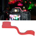thumbnail image 3 of Aluminum Alloy Hot Shoe Flash Strap Holder Thumb Grip Buckle for Sony A7M2 M3 A7R2 R3 A9Red, 3 of 4