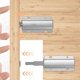 thumbnail image 4 of Abridor de puerta de 4 piezas Empuje para abrir Cierres a presión Cajones Abridor de empuje - Plata dontodent Kuyhfg Sin marca, 4 of 4