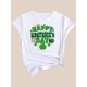 thumbnail image 2 of Irish Inspired, St. Patrick's Day Green Hat & Letter Print Women's Casual Fashion Tee - Round Neck, Short Sleeve, Breathable Polyester T-Shirt, 2 of 7