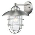 thumbnail image 4 of 4371 ST-Trans Globe Lighting-One Light Outdoor Wall Lantern  Stainless Steel Finish with Clear Glass, 4 of 7