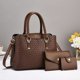 thumbnail image 2 of 2024 Nuevo bolso de mujer de cuero tejido, conjunto de tres piezas, bolso de mano para mujer, bolso de mano de un solo hombro de gran capacidad, bolso cruzado para mujer, 2 of 5