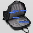 thumbnail image 3 of yeacher Waterproof Motorcycle Backpack with Multiple Pockets, Gray Oxford Cloth Bag for Daily Essentials, 43x28x13cm, 3 of 6