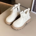 thumbnail image 2 of CAICJ98 Ankle Boots Girls Bow Glitter Sequin Side Zipper Low Chunky Heel Dress Booties Fall Winter Toddler Girls Boots (Toddler/Little Kid/Big Kid),11, 2 of 9