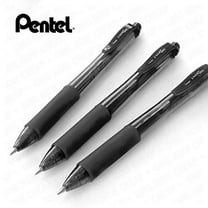 Pentel EnerGel X BL107 - Retractable Liquid Gel Ink Pen - 0.7mm - 84% Recycled - Black - Pack of 6