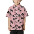 thumbnail image 2 of Loose Comfortable Short Sleeve Button Down Shirt, Kids Beach Leisure Hawaiian Aloha Shirt for Boys Girls, Casual Tourist, 2 of 4