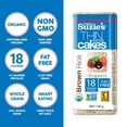 thumbnail image 3 of Suzie's Organic Brown Rice Cake Thins|12 Pack|Unsalted Sodium Free|USDA Organic, NON-GMO, Fat-Free, Sugar-Free, Gluten-Free|Low-Calorie Snack-16 Calories Per Slice|Bread & Cracker Replacement, 3 of 6