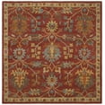thumbnail image 2 of SAFAVIEH Heritage Jerald Floral Wool Area Rug, Red/Multi, 6' x 6' Square, 2 of 7